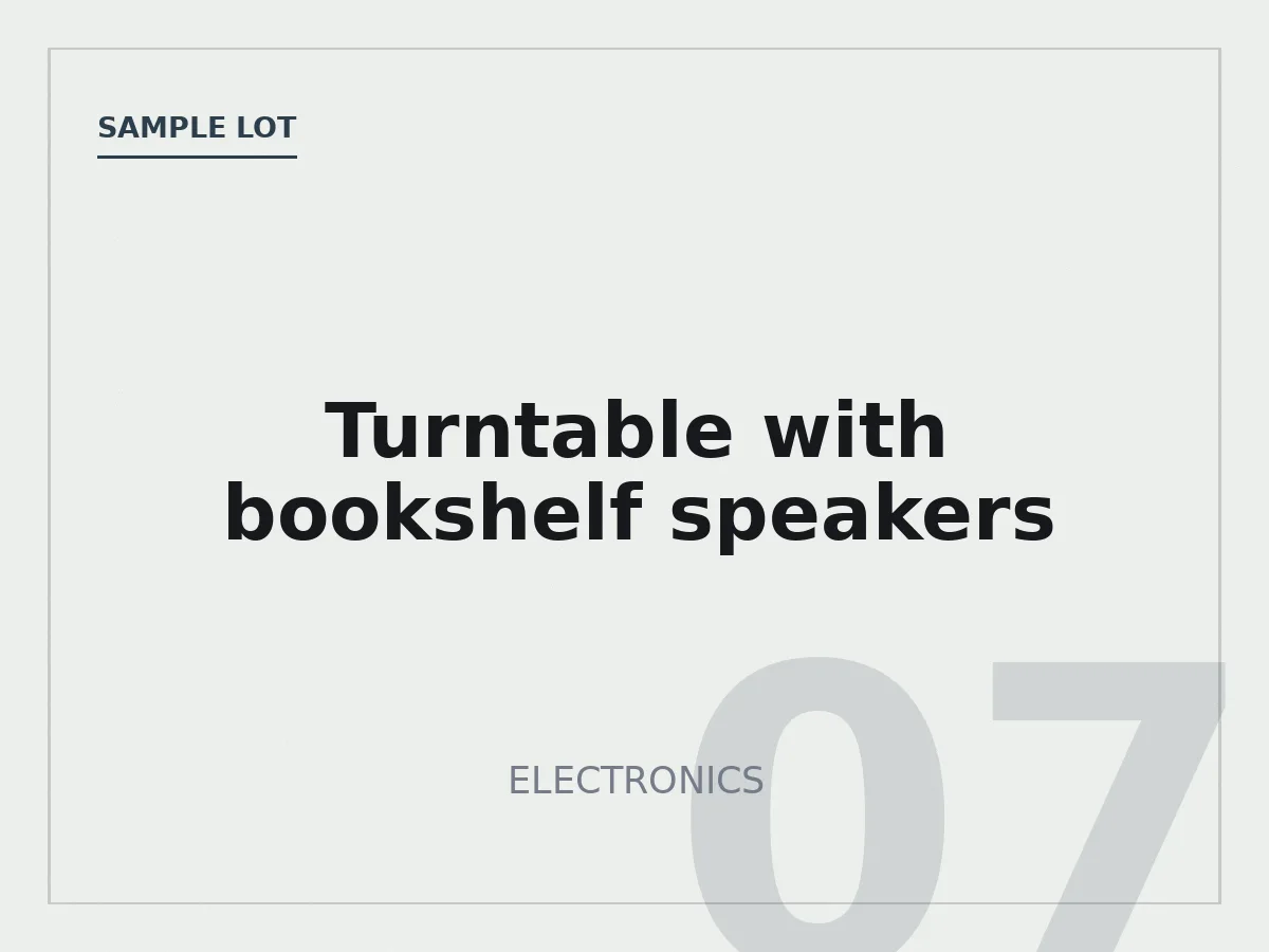 Turntable with bookshelf speakers